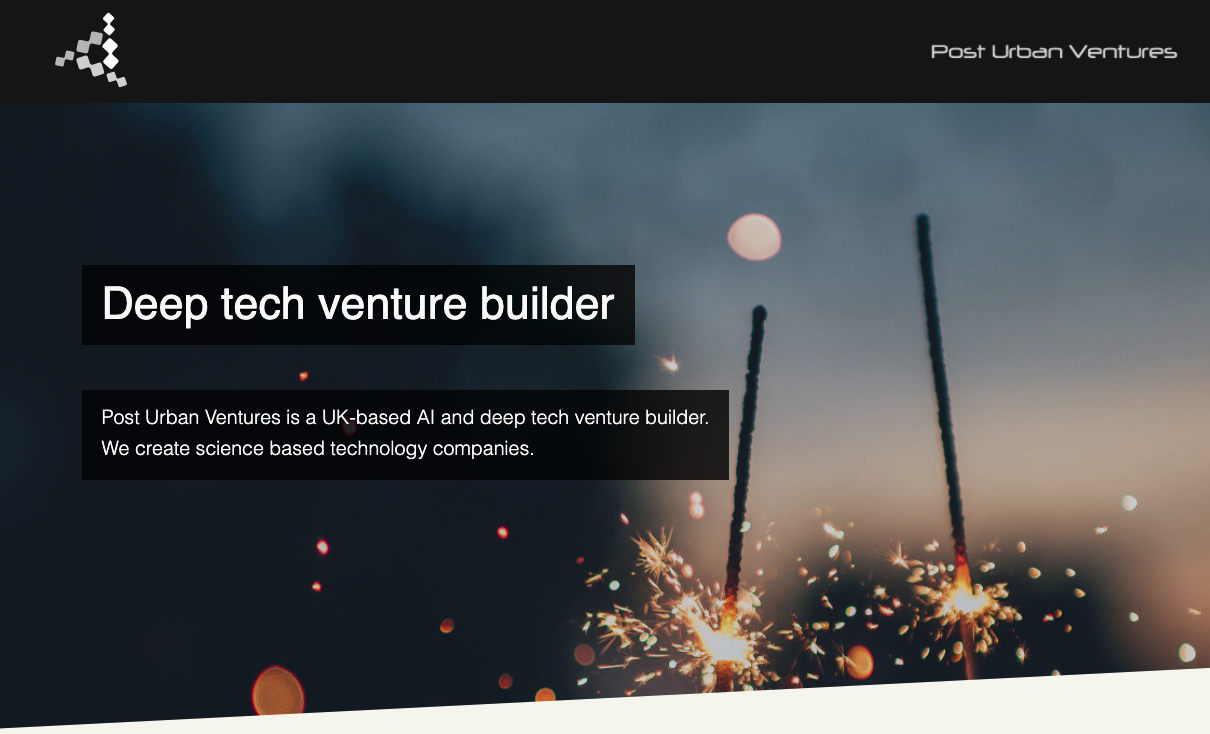 Post Urban: Deep Tech Venture Builder Fundraise and Board Advisory