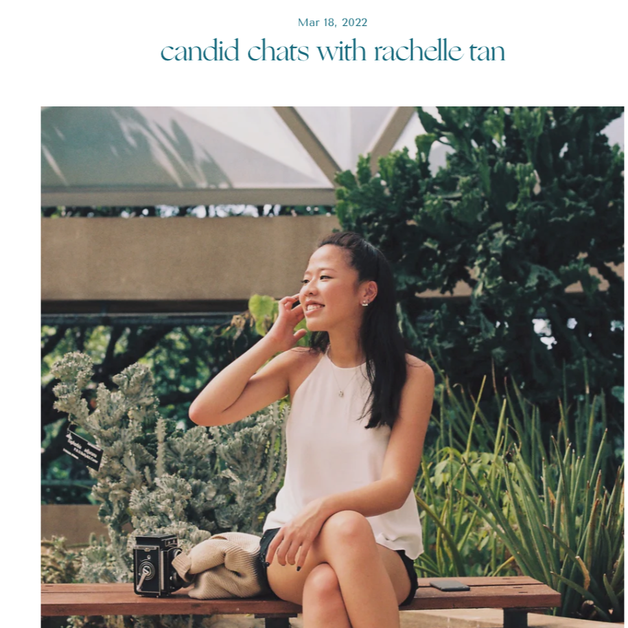 Candid Chats With Rachelle Tan