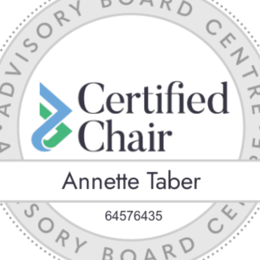 Certified Chair  through the Advisory Board Centre