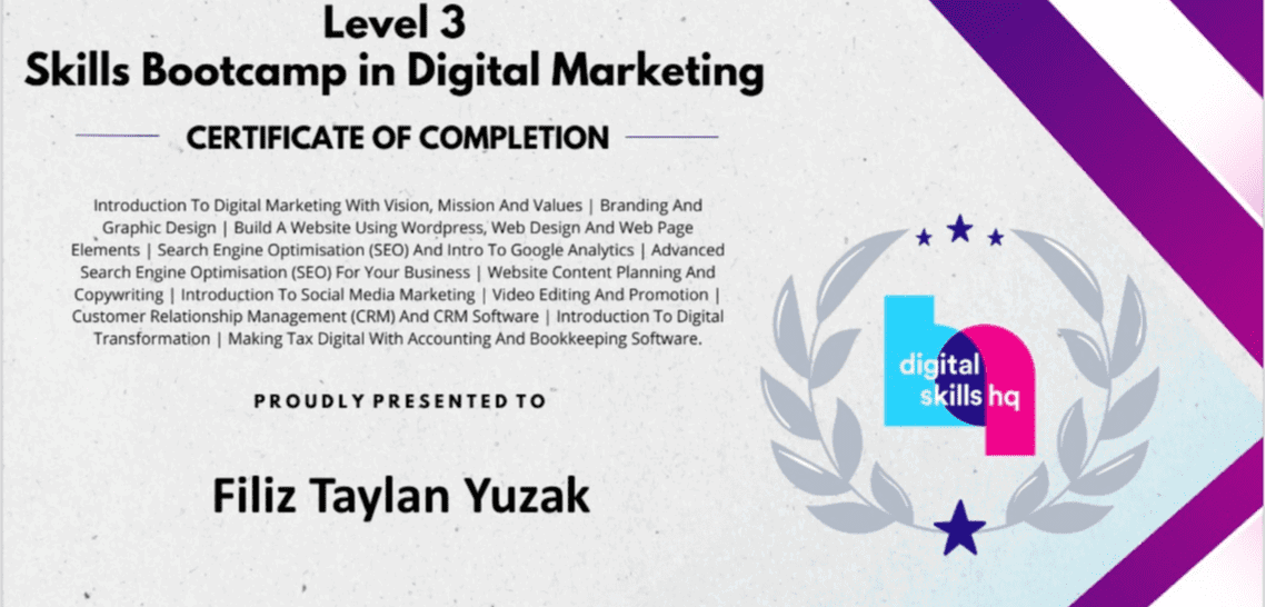 Digital Marketing certificate